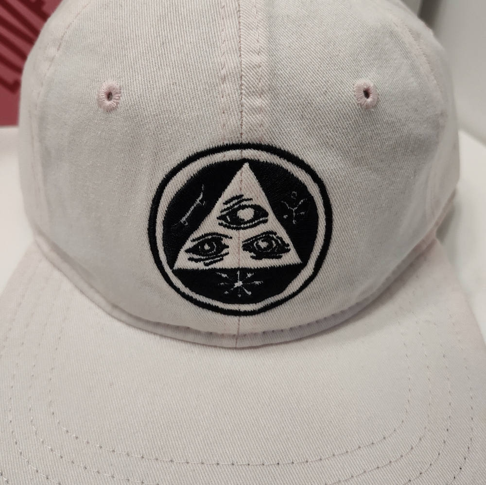 🩷NWT Welcome Skate Talisman Uncon Snap Baby Pink Adjustable Back Ball Cap, OSFM - Picture 8 of 14